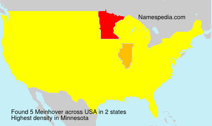Surname Meinhover in USA Surname Meinhover in USA