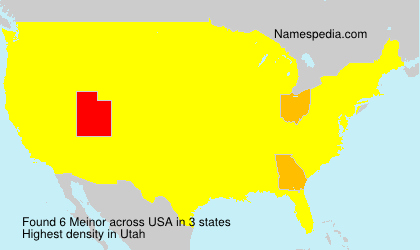Surname Meinor in USA Surname Meinor in USA