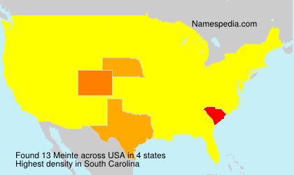 Surname Meinte in USA Surname Meinte in USA