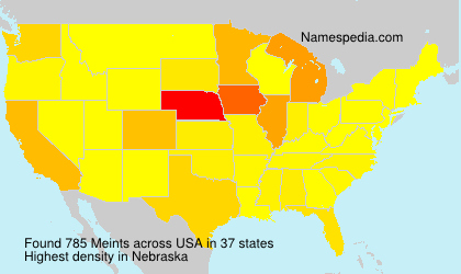 Surname Meints in USA Surname Meints in USA