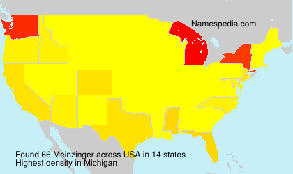 Surname Meinzinger in USA Surname Meinzinger in USA