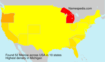 Surname Meirow in USA Surname Meirow in USA
