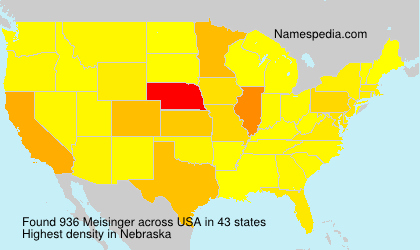 Surname Meisinger in USA Surname Meisinger in USA