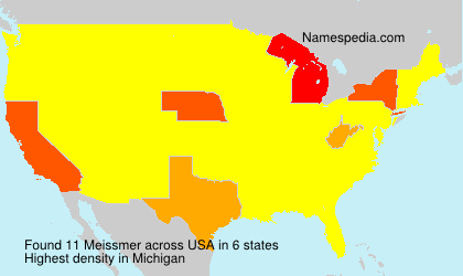 Surname Meissmer in USA Surname Meissmer in USA