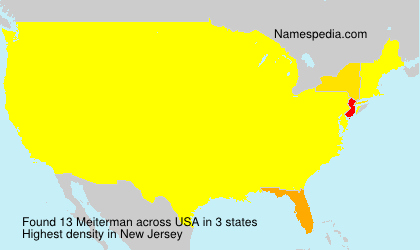 Surname Meiterman in USA Surname Meiterman in USA