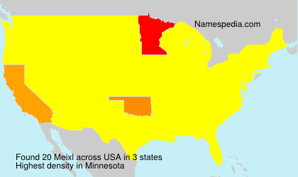 Surname Meixl in USA Surname Meixl in USA