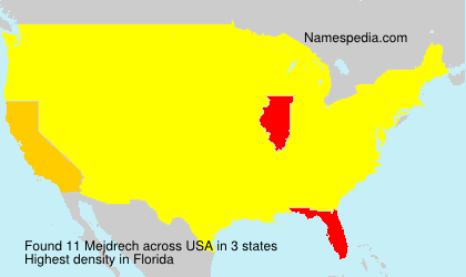 Surname Mejdrech in USA Surname Mejdrech in USA