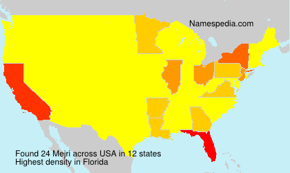 Surname Mejri in USA Surname Mejri in USA