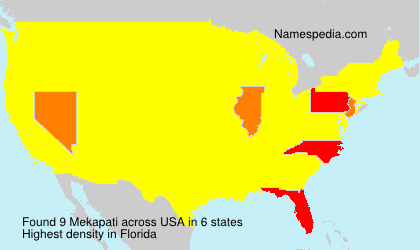 Surname Mekapati in USA Surname Mekapati in USA