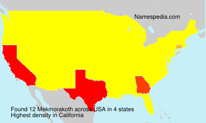 Surname Mekmorakoth in USA Surname Mekmorakoth in USA
