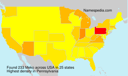Surname Meko in USA Surname Meko in USA