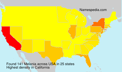 Surname Melania in USA Surname Melania in USA