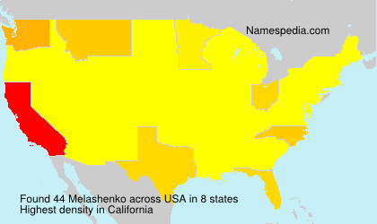 Surname Melashenko in USA Surname Melashenko in USA