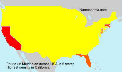Surname Meldonian in USA Surname Meldonian in USA