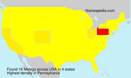 Surname Melego in USA Surname Melego in USA