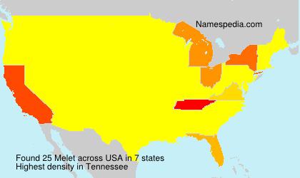 Surname Melet in USA Surname Melet in USA