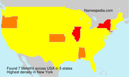 Surname Melethil in USA Surname Melethil in USA