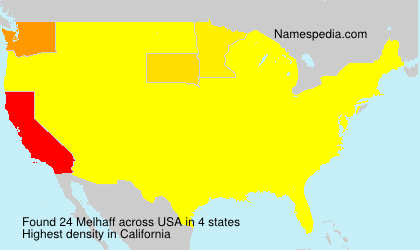 Surname Melhaff in USA Surname Melhaff in USA