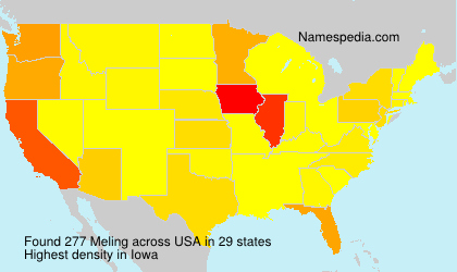 Surname Meling in USA Surname Meling in USA