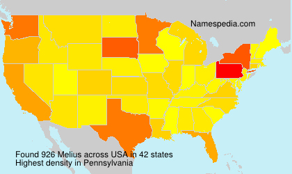 Surname Melius in USA Surname Melius in USA