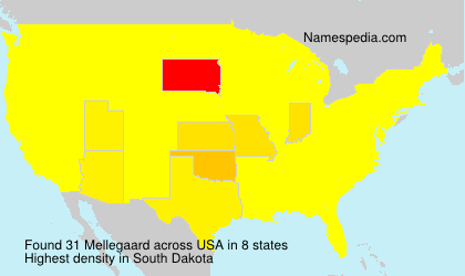 Surname Mellegaard in USA Surname Mellegaard in USA
