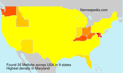 Surname Mellotte in USA Surname Mellotte in USA