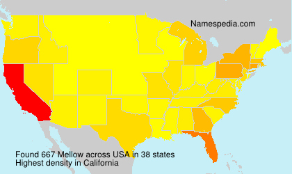 Surname Mellow in USA Surname Mellow in USA