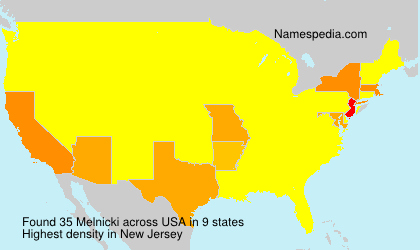 Surname Melnicki in USA Surname Melnicki in USA