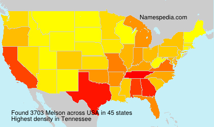 Surname Melson in USA Surname Melson in USA