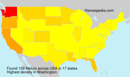 Surname Melum in USA Surname Melum in USA