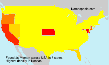 Surname Meman in USA Surname Meman in USA