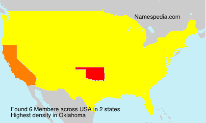 Surname Membere in USA Surname Membere in USA