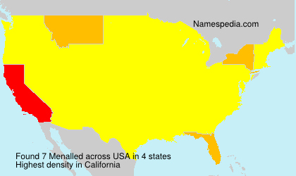 Surname Menalled in USA Surname Menalled in USA