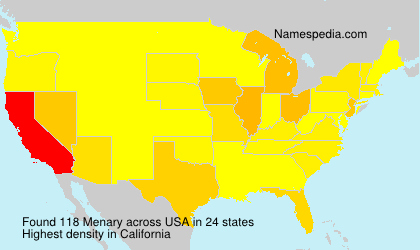 Surname Menary in USA Surname Menary in USA
