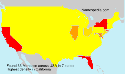 Surname Menasce in USA Surname Menasce in USA