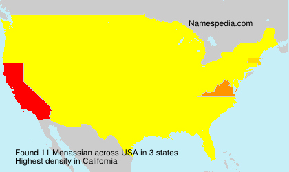 Surname Menassian in USA Surname Menassian in USA