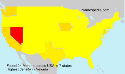 Surname Menath in USA Surname Menath in USA