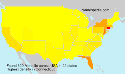 Surname Mendillo in USA Surname Mendillo in USA