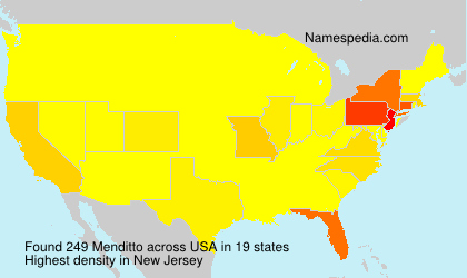Surname Menditto in USA Surname Menditto in USA