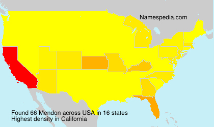 Surname Mendon in USA Surname Mendon in USA