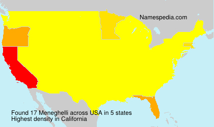 Surname Meneghelli in USA Surname Meneghelli in USA