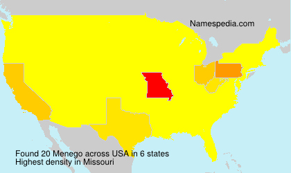 Surname Menego in USA Surname Menego in USA