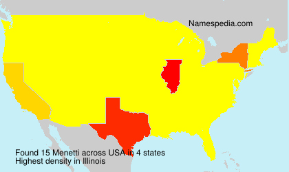Surname Menetti in USA Surname Menetti in USA