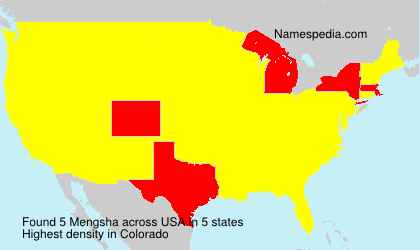 Surname Mengsha in USA Surname Mengsha in USA