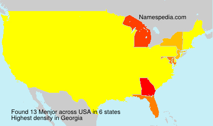 Surname Menjor in USA Surname Menjor in USA
