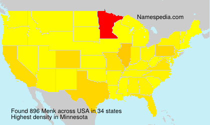 Surname Menk in USA Surname Menk in USA