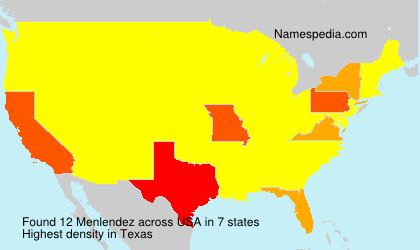 Surname Menlendez in USA Surname Menlendez in USA