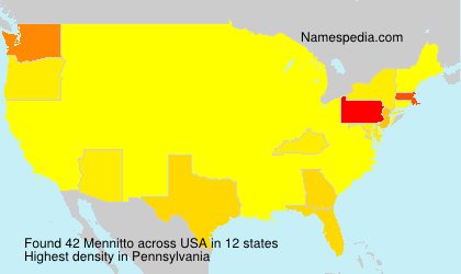 Surname Mennitto in USA Surname Mennitto in USA