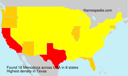 Surname Menodoza in USA Surname Menodoza in USA