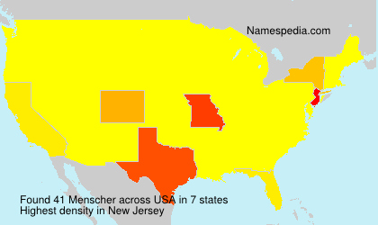 Surname Menscher in USA Surname Menscher in USA